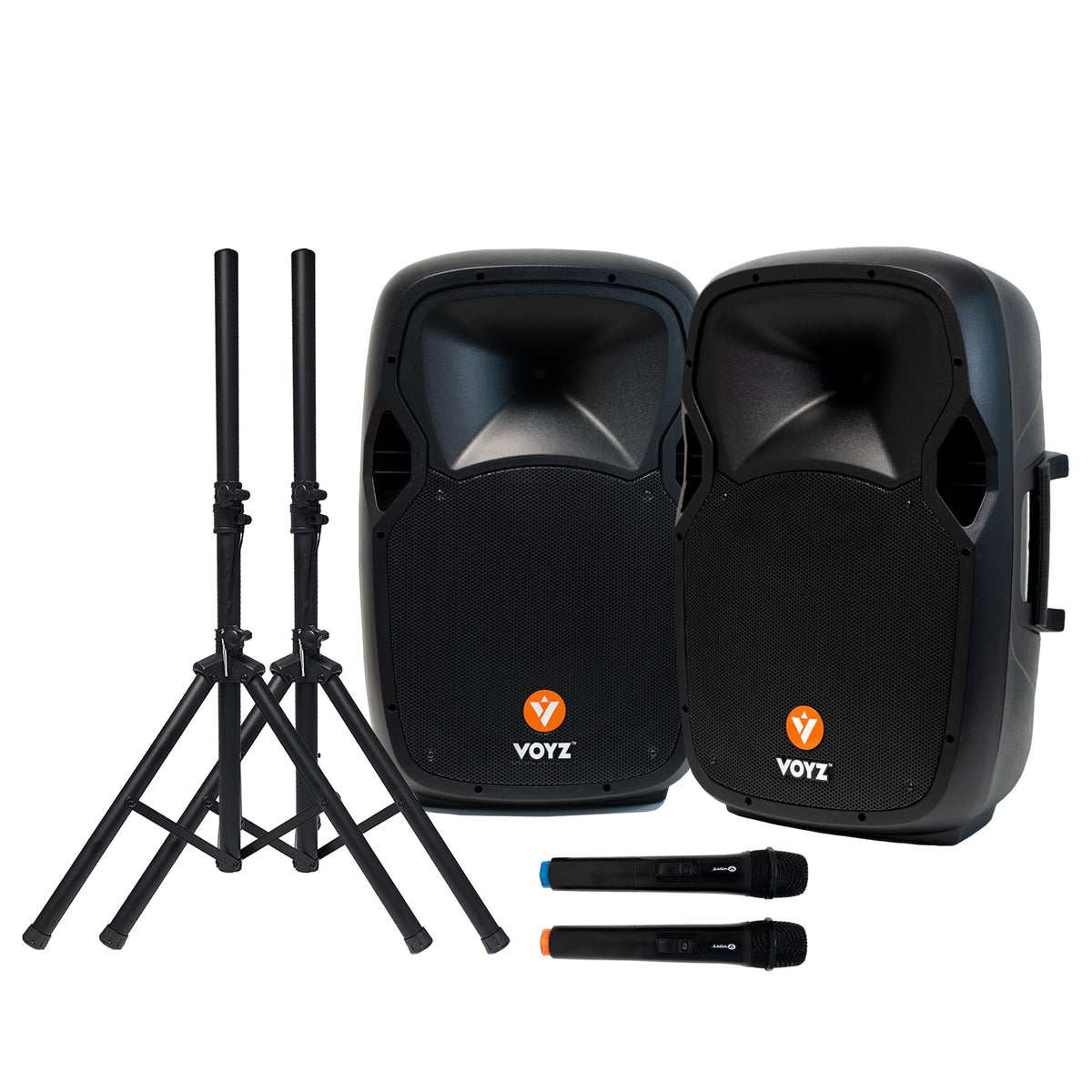 15" 2000 Watt 2-Way Powered PA Speaker System P554