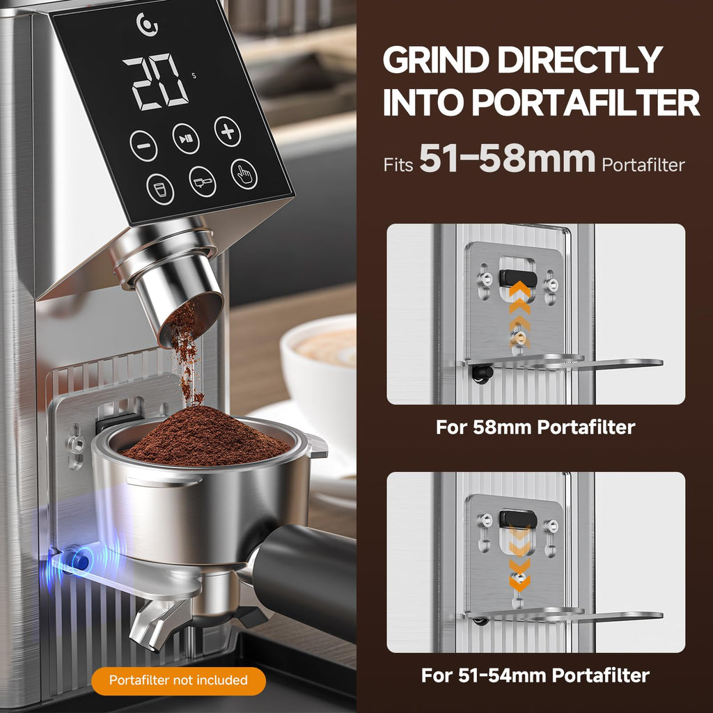 Conical Burr Coffee Grinder with 45 Grind Settings W419