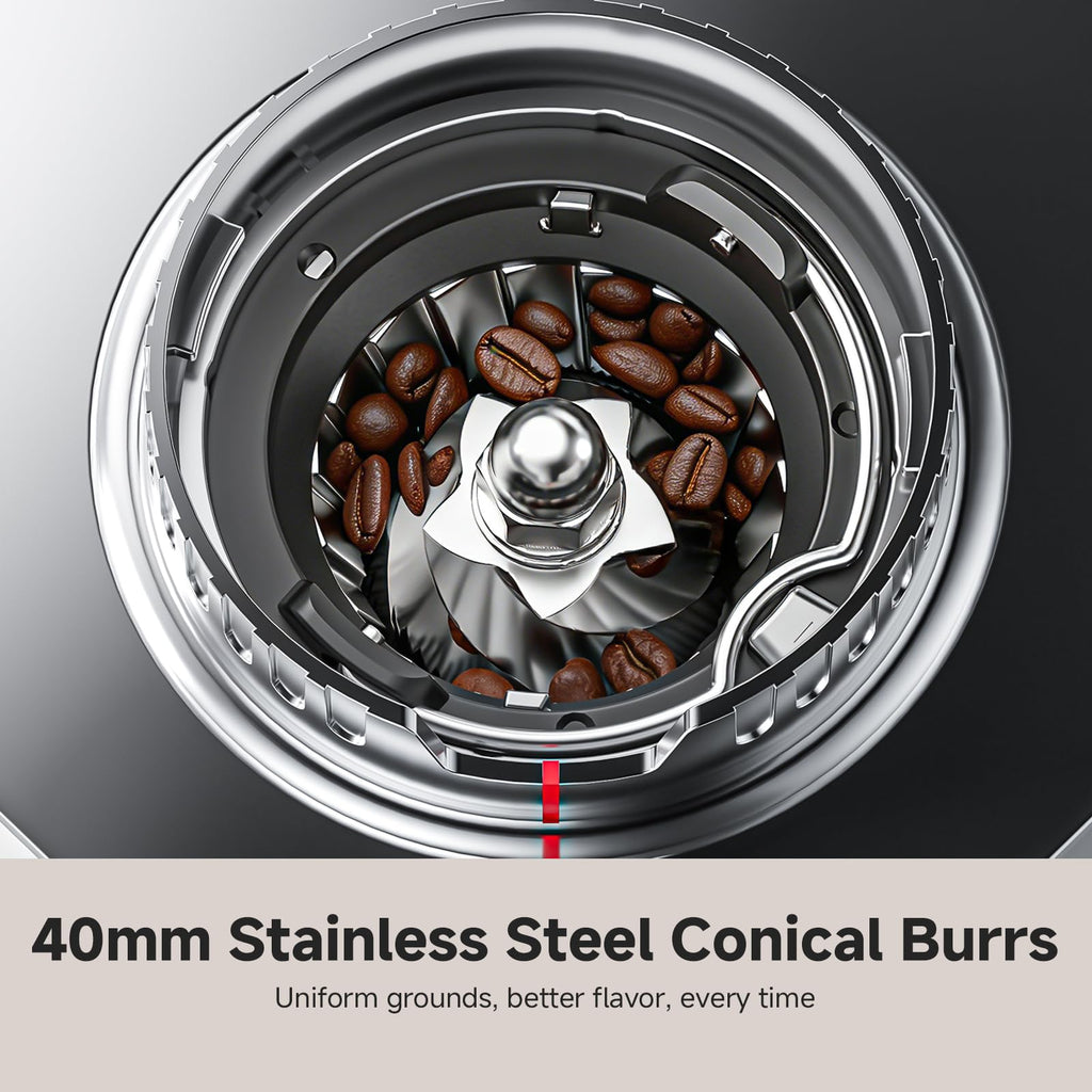 Conical Burr Coffee Grinder with 45 Grind Settings W419