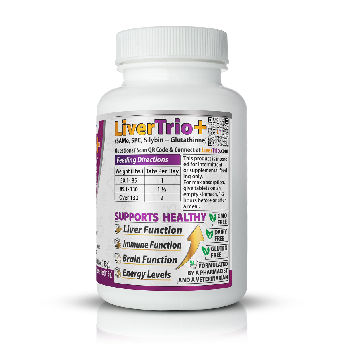Liver Support Supplement for Large Dogs Chewable Tablets 30Ct J7350