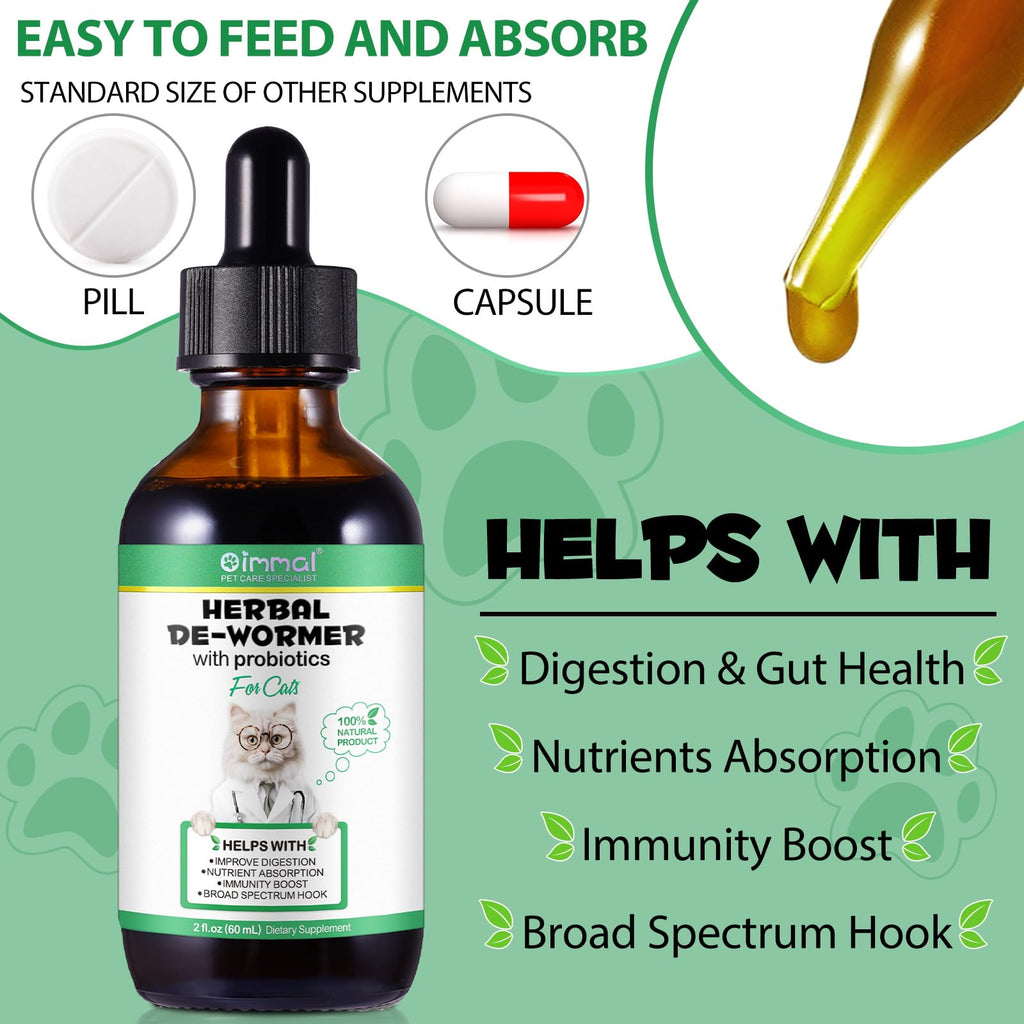 Herbal Cat Supplement Drops with Probiotic 60ml A86095