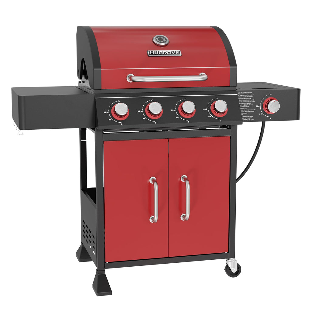 4 Burner Propane Gas Grill with Side Burner Z155