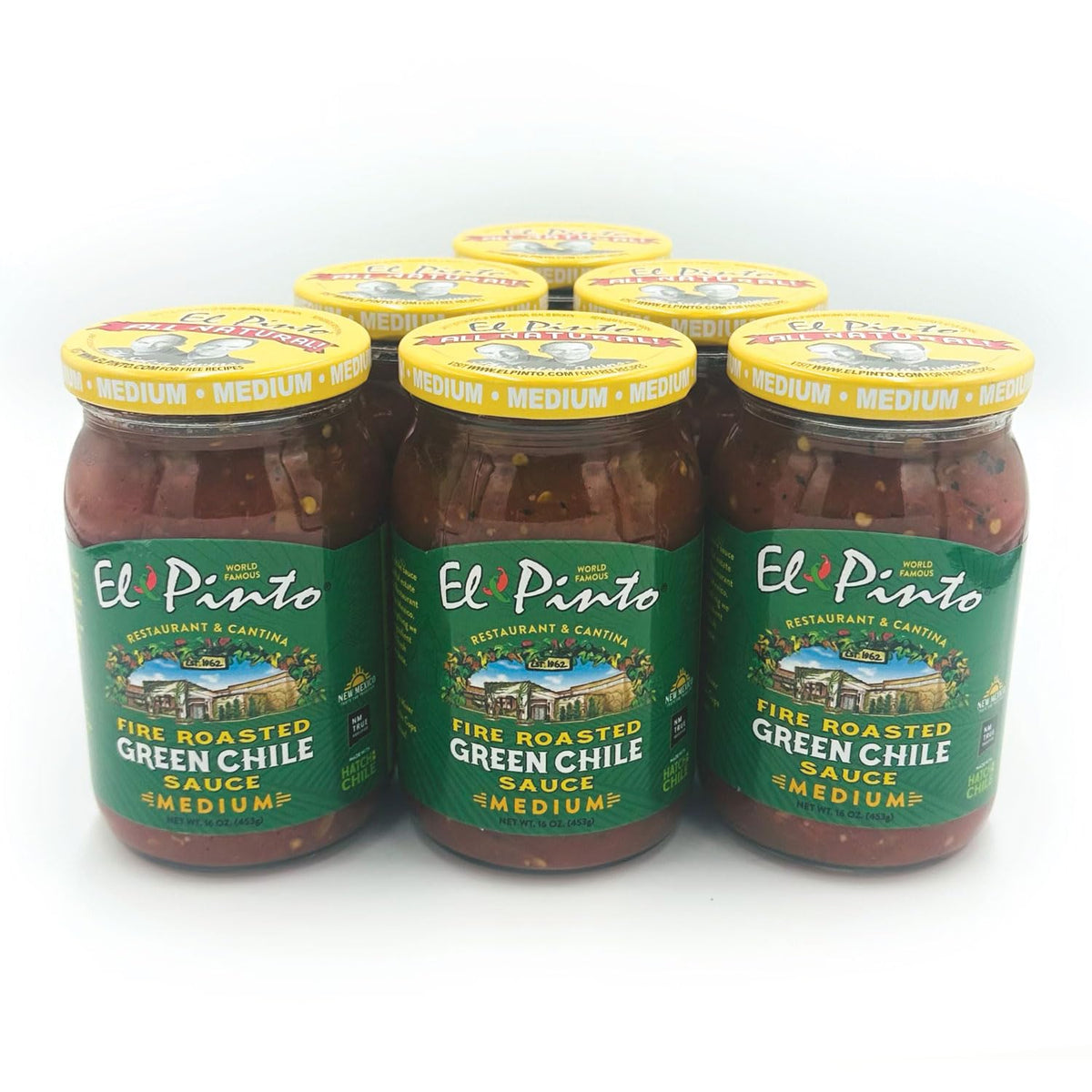 Green Chile Sauce Medium 16 Ounce Pack of 6 S1587