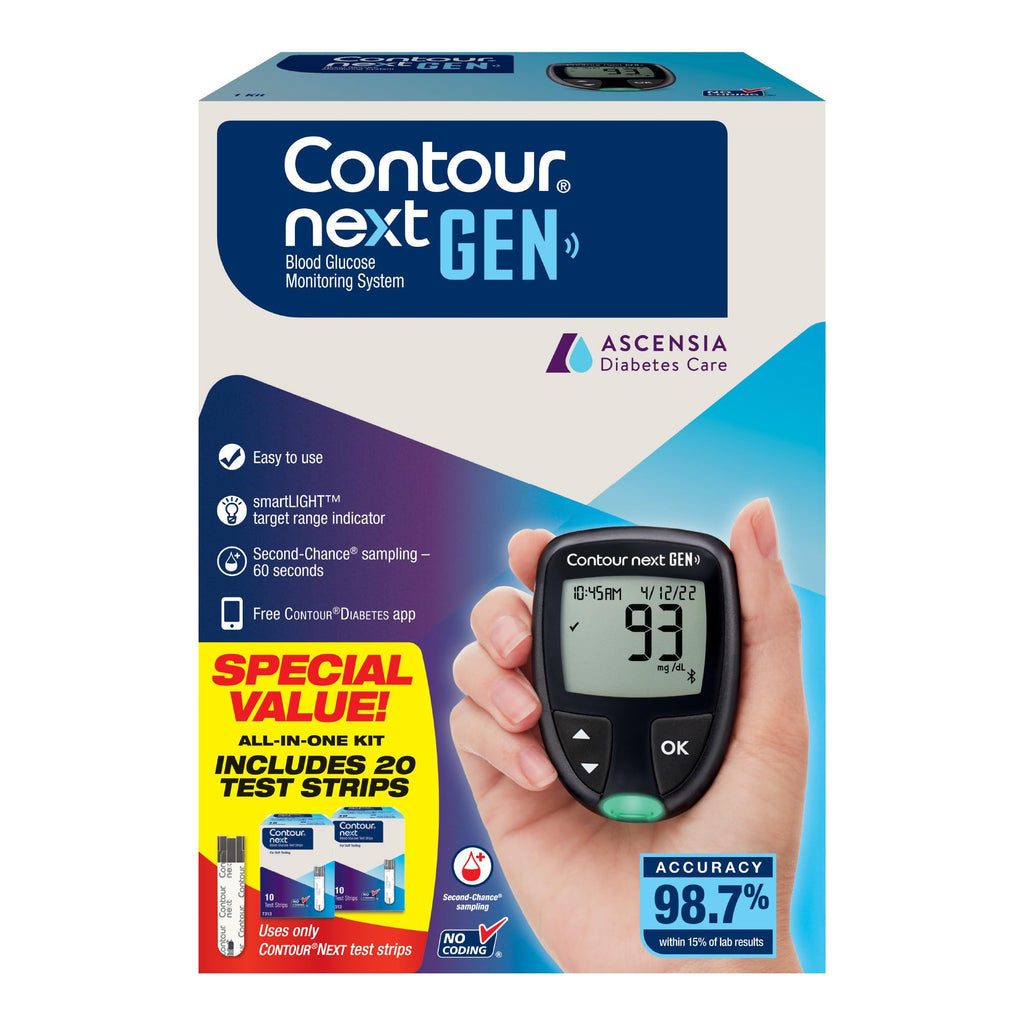 Blood Glucose Monitor Kit + 20 Strips K764