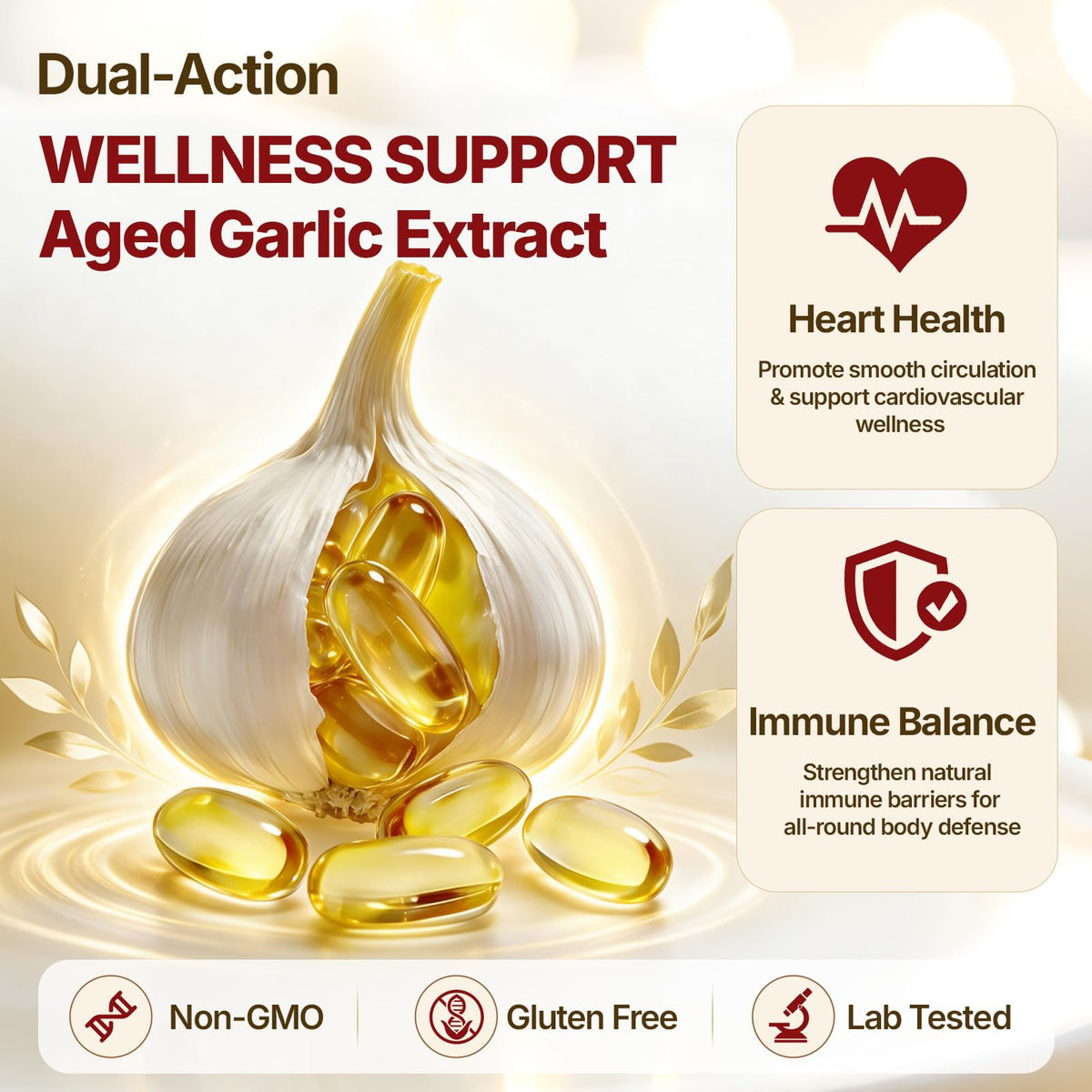 Odorless Garlic Supplement 300 Capsules O817