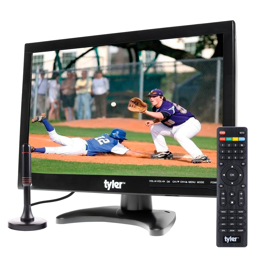 14” Portable LCD TV Monitor 1080P Rechargeable Battery Operated with Remote Control U18407