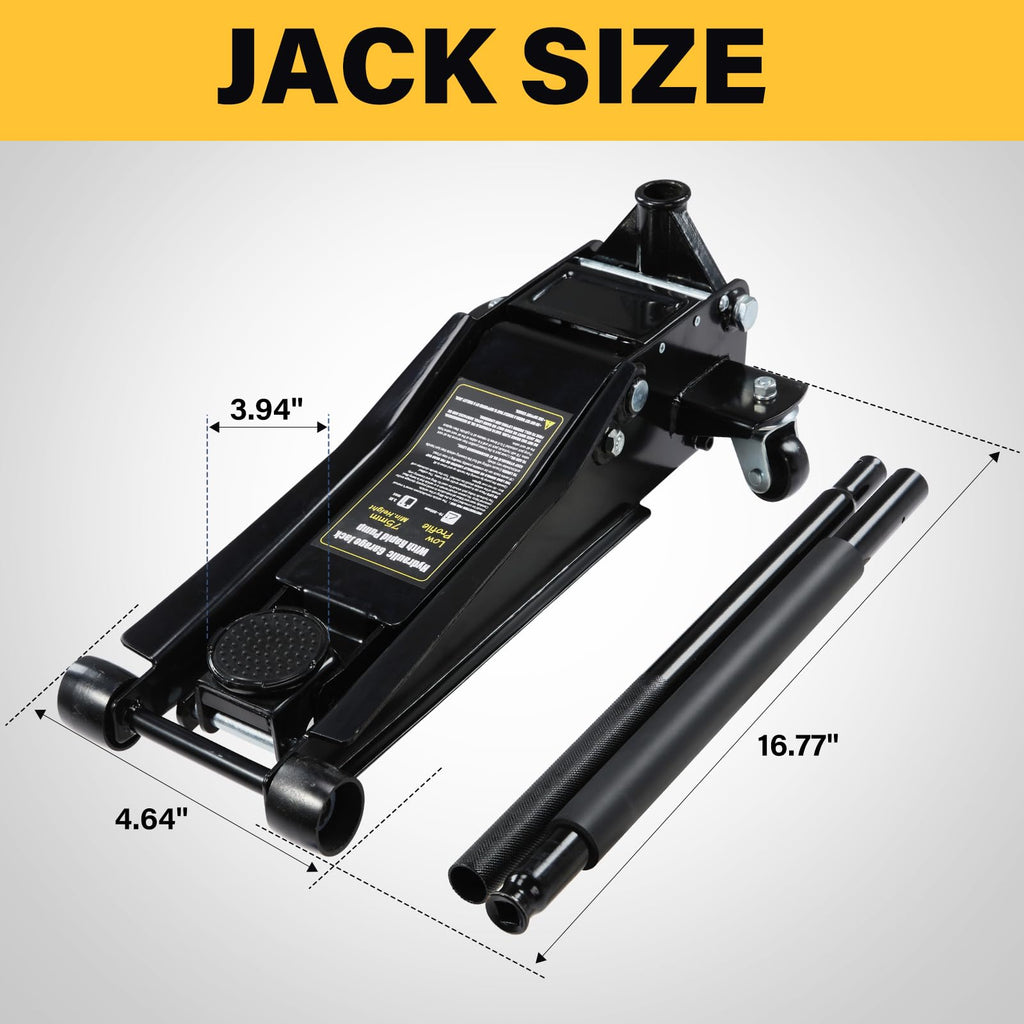3 Ton Low Profile Steel Hydraulic Floor Jack U539306