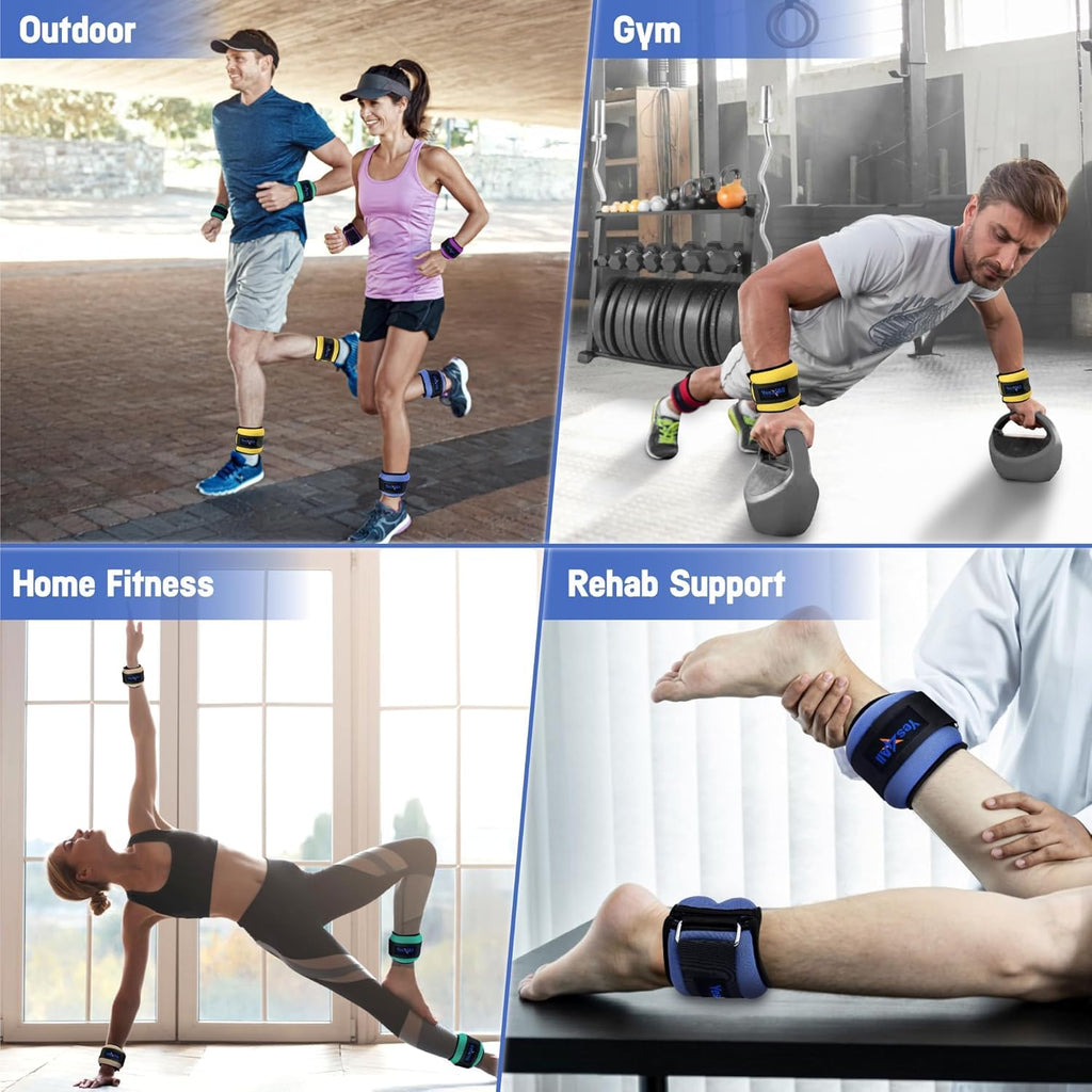 Adjustable Strap Wrist & Ankle Weights Pair M4729