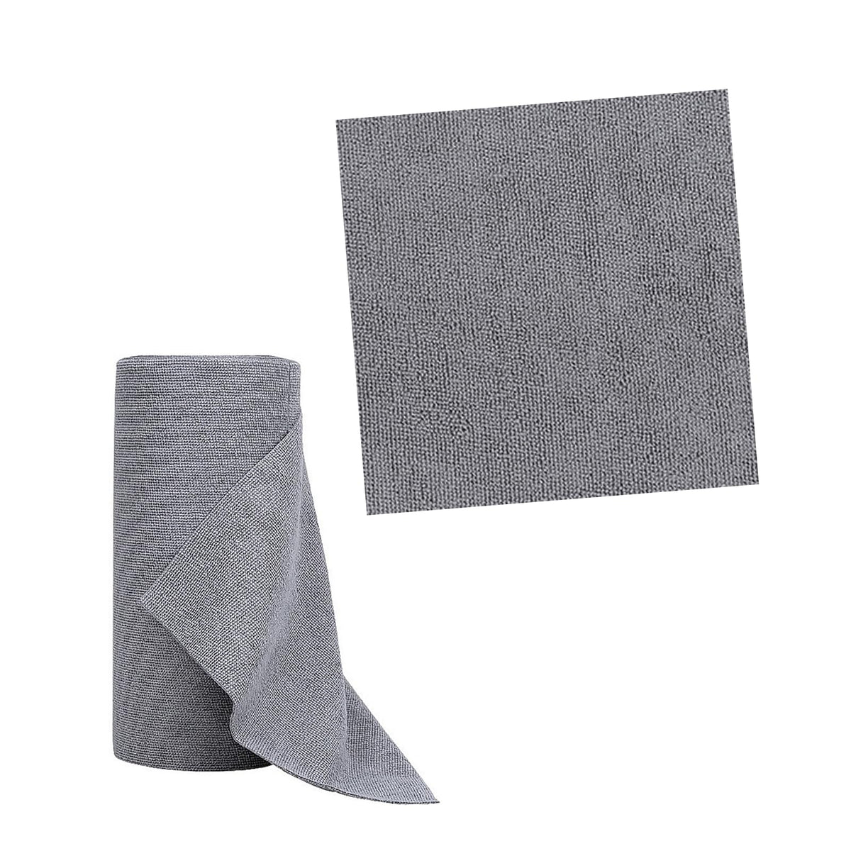 20 PCS Gray Microfiber Cleaning Cloth Roll C995127