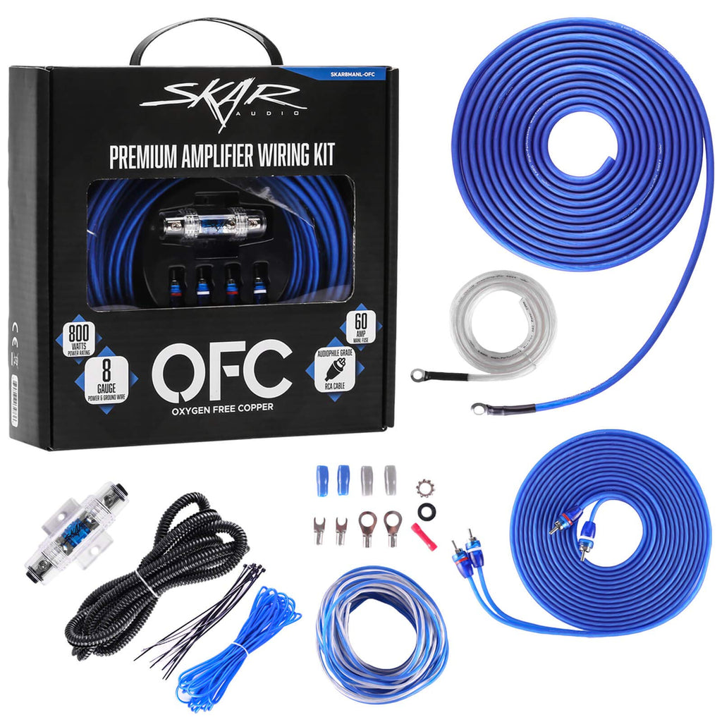 8 Gauge OFC Amplifier Installation Wiring Kit S9064