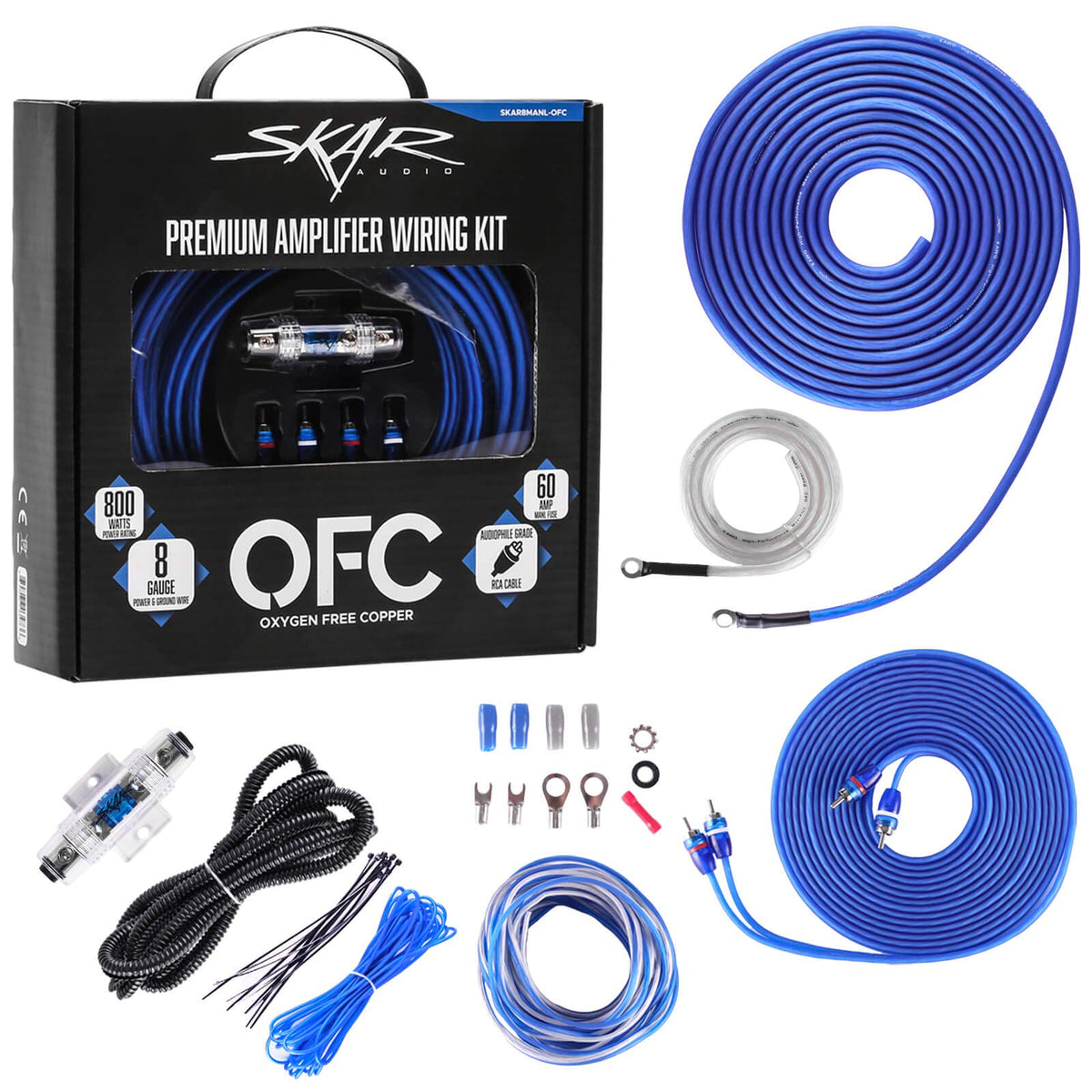 8 Gauge OFC Amplifier Installation Wiring Kit S9064