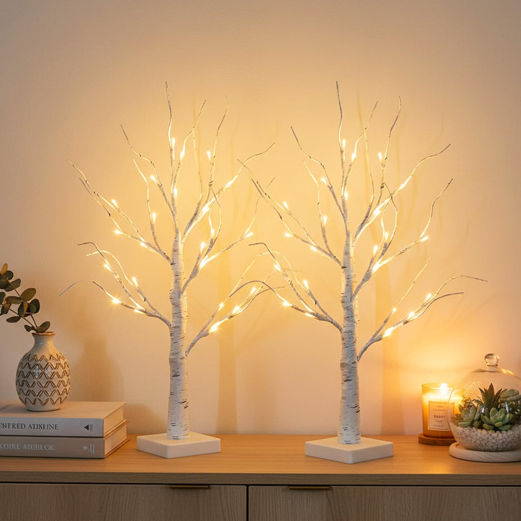 2FT Birch Tree with LED Lights U258091