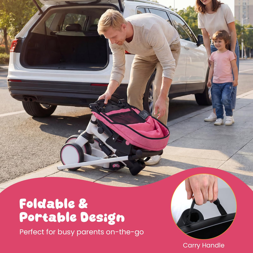 Kids 8-in-1 Folding Tricycle F16046