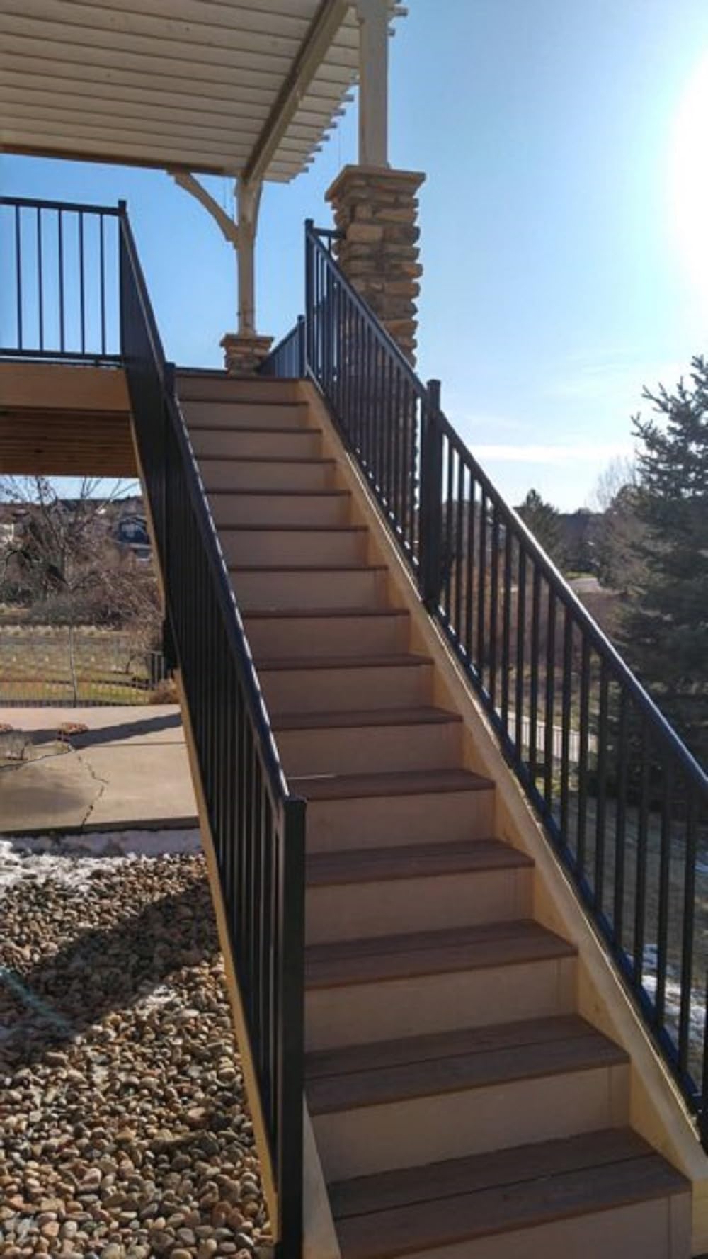Black 6' Stair Rail Kit W7636