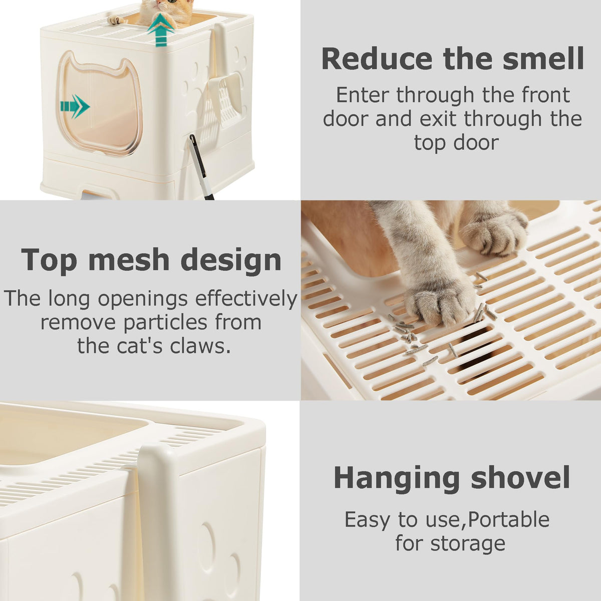 Covered Cat Litter Box with Lid R54795