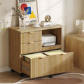 3 Drawer Wood File Cabinet Z193