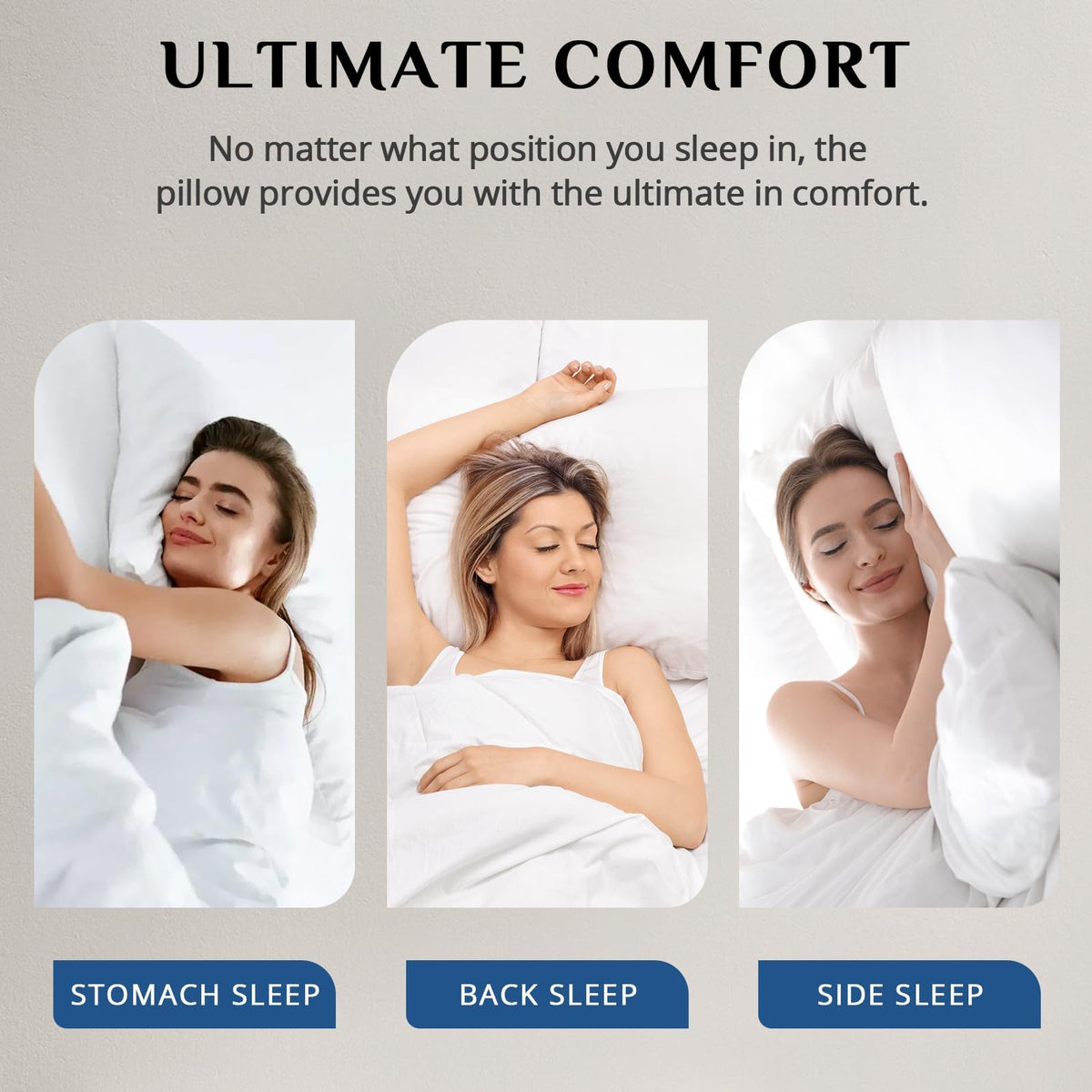 King Size Set of 2 Down Alternative Bed Pillows O9133