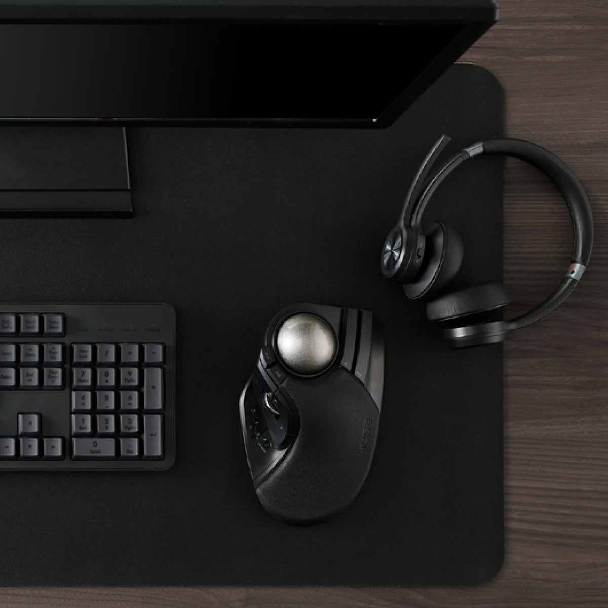 Wireless Trackball Mouse, Ergonomic 52mm Large Ball, Multi-Connection Bluetooth, 2.4GHz Wireless, Wired, 10 Programmable Buttons, Rechargeable, Silent Clicks I6993