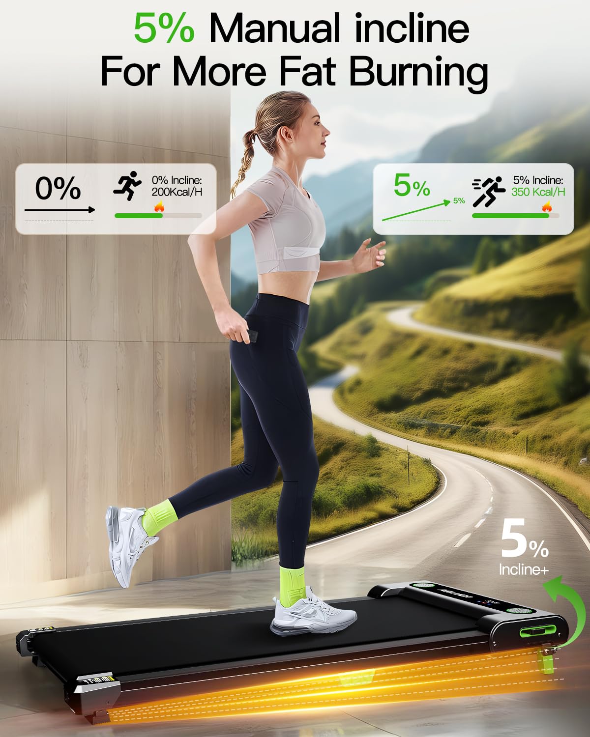 Incline Walking Pad with Remote Control P3482