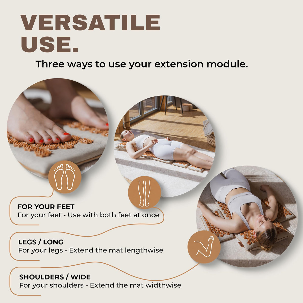 XXL Acupressure Mat Set with Pillow & Carry Bag S34795