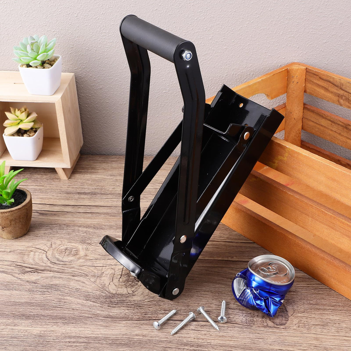 Wall Mounted Stainless Steel Can Crusher L122