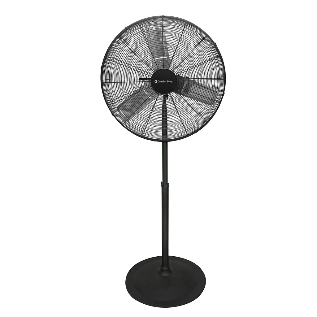 Industrial Pedestal Fan, 30 inch, 3 Speed, Adjustable Height, Metal U471