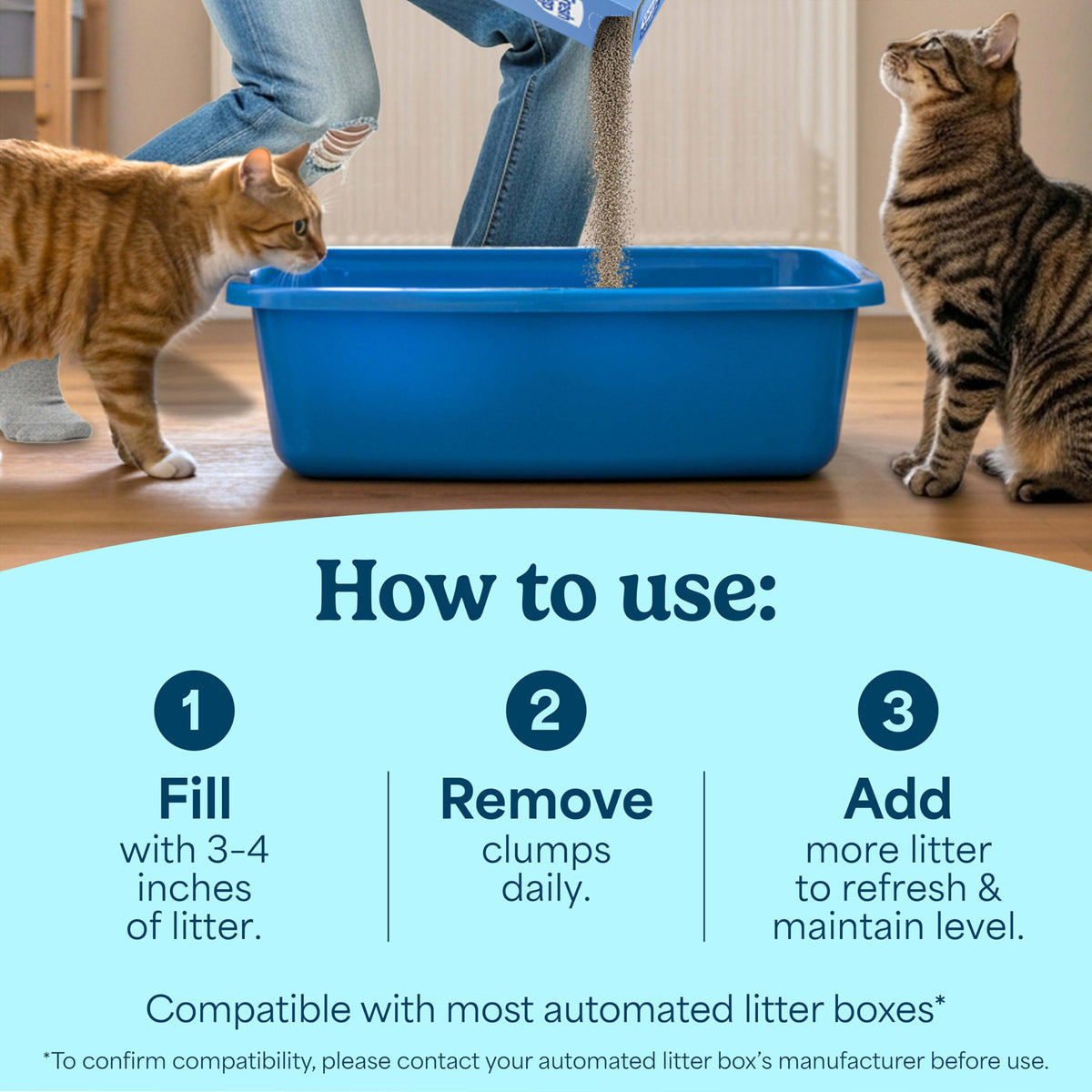 Clumping Multi Cat Litter with Carbon, 22 lb. C49557