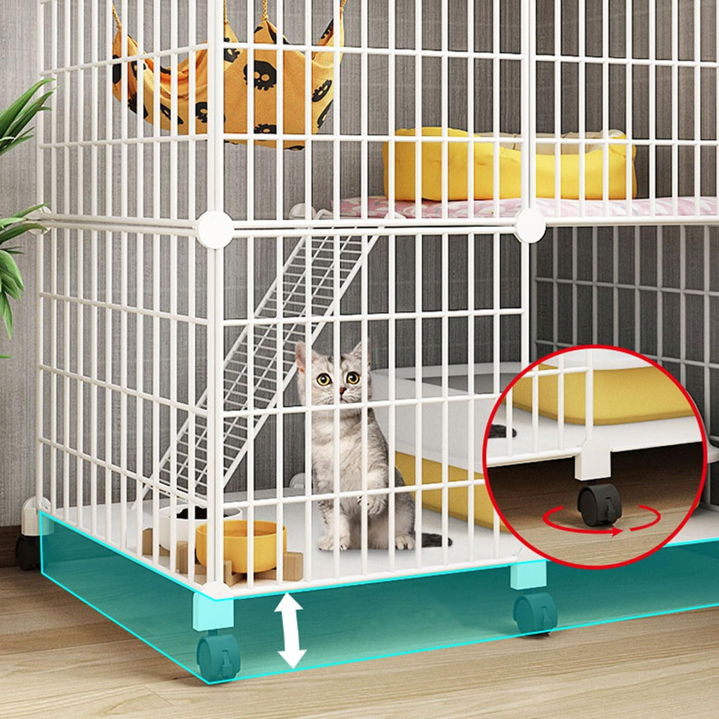 Large Indoor Detachable Metal Cat Cage with Cat Bed C450239