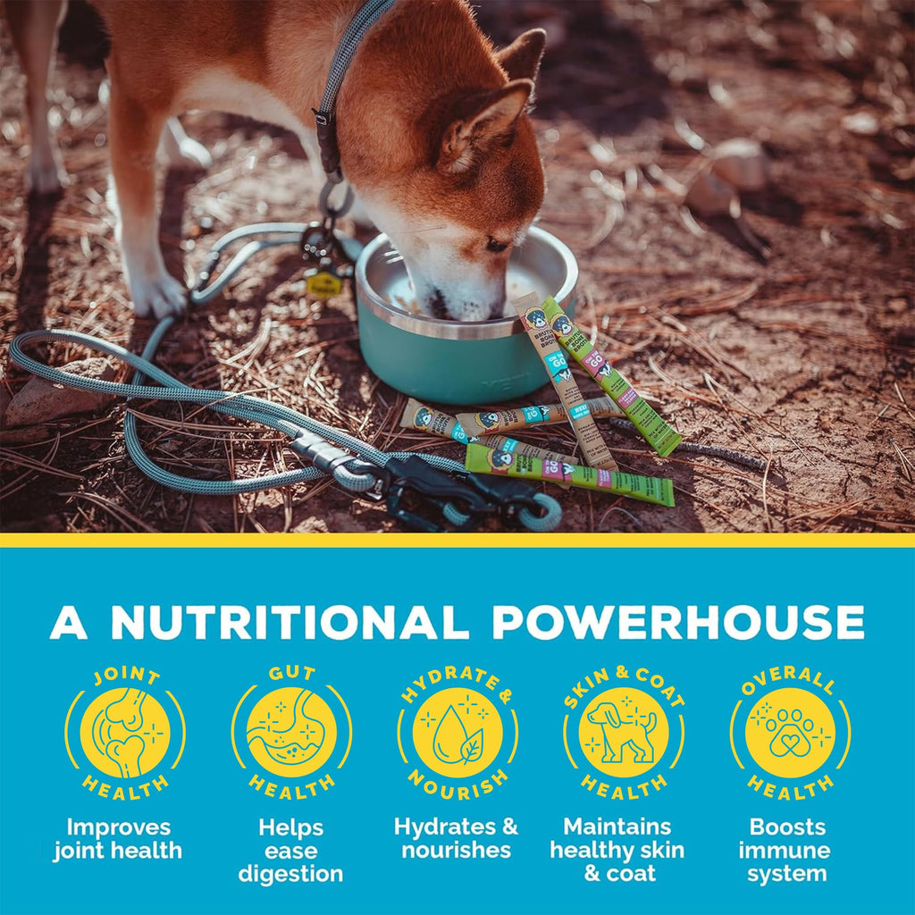 Beef Bone Broth Powder with Chondroitin Glucosamine & Turmeric J398