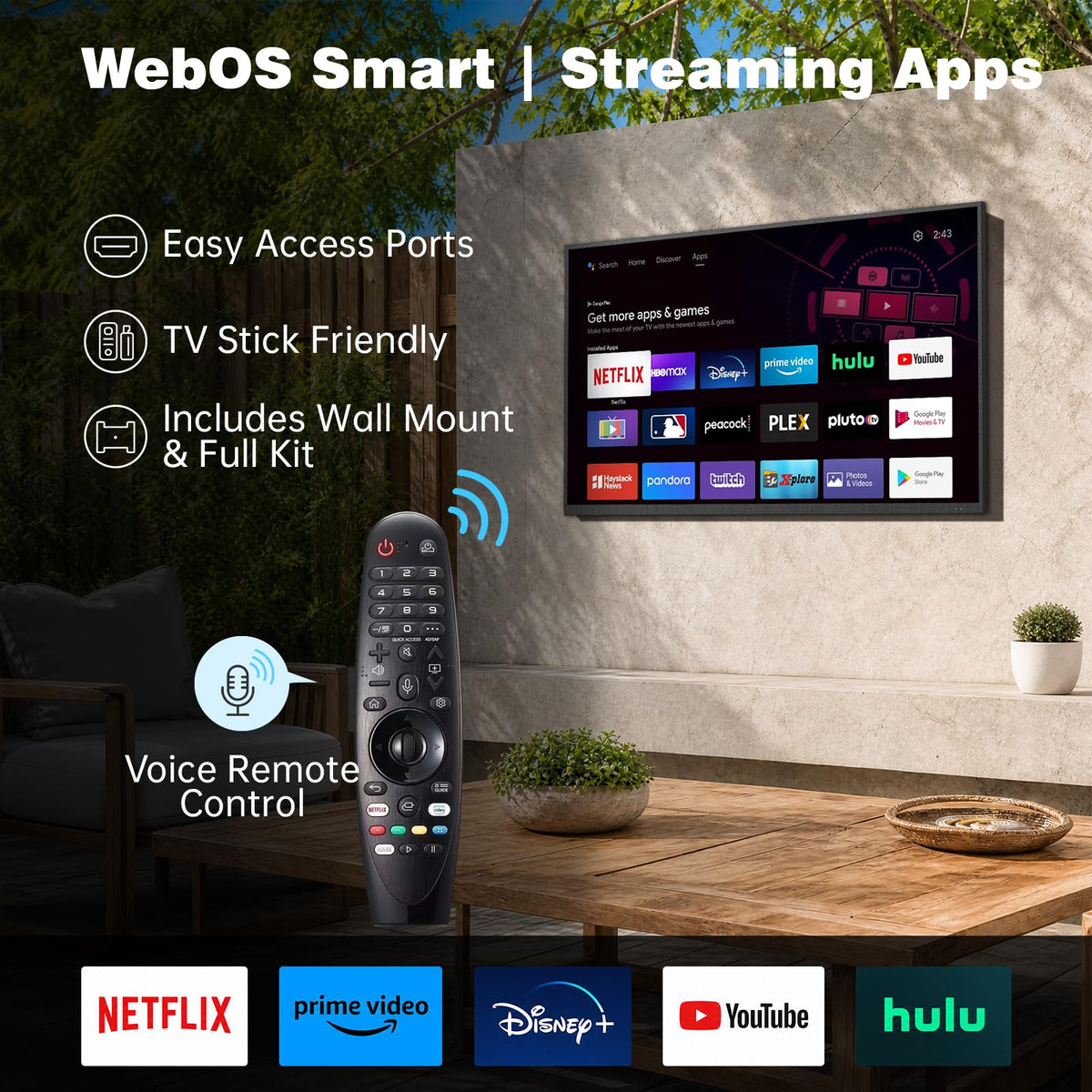 55 inch 4K UHD Weatherproof Smart TV V424