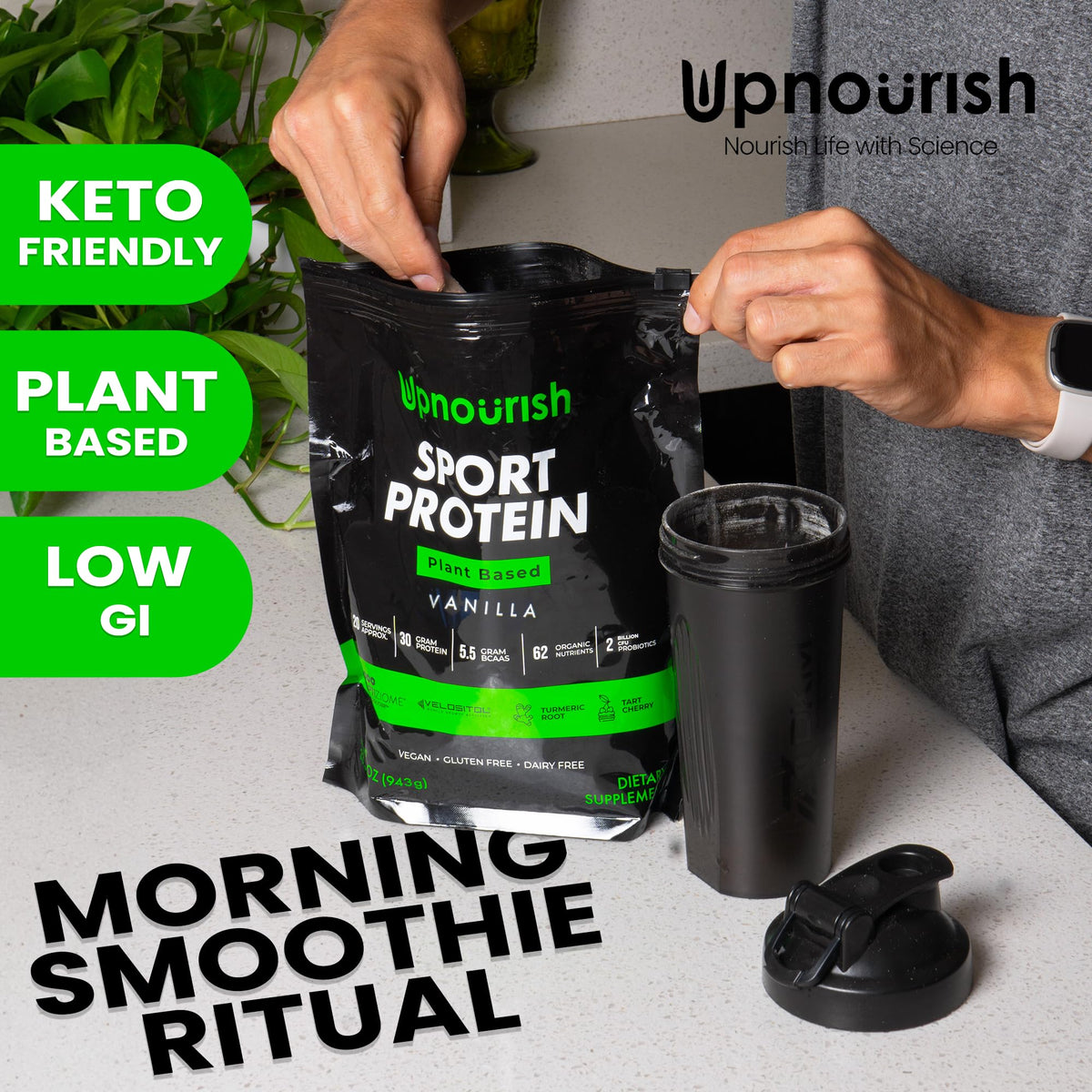 Vanilla Vegan Plant Based Protein Powder B743