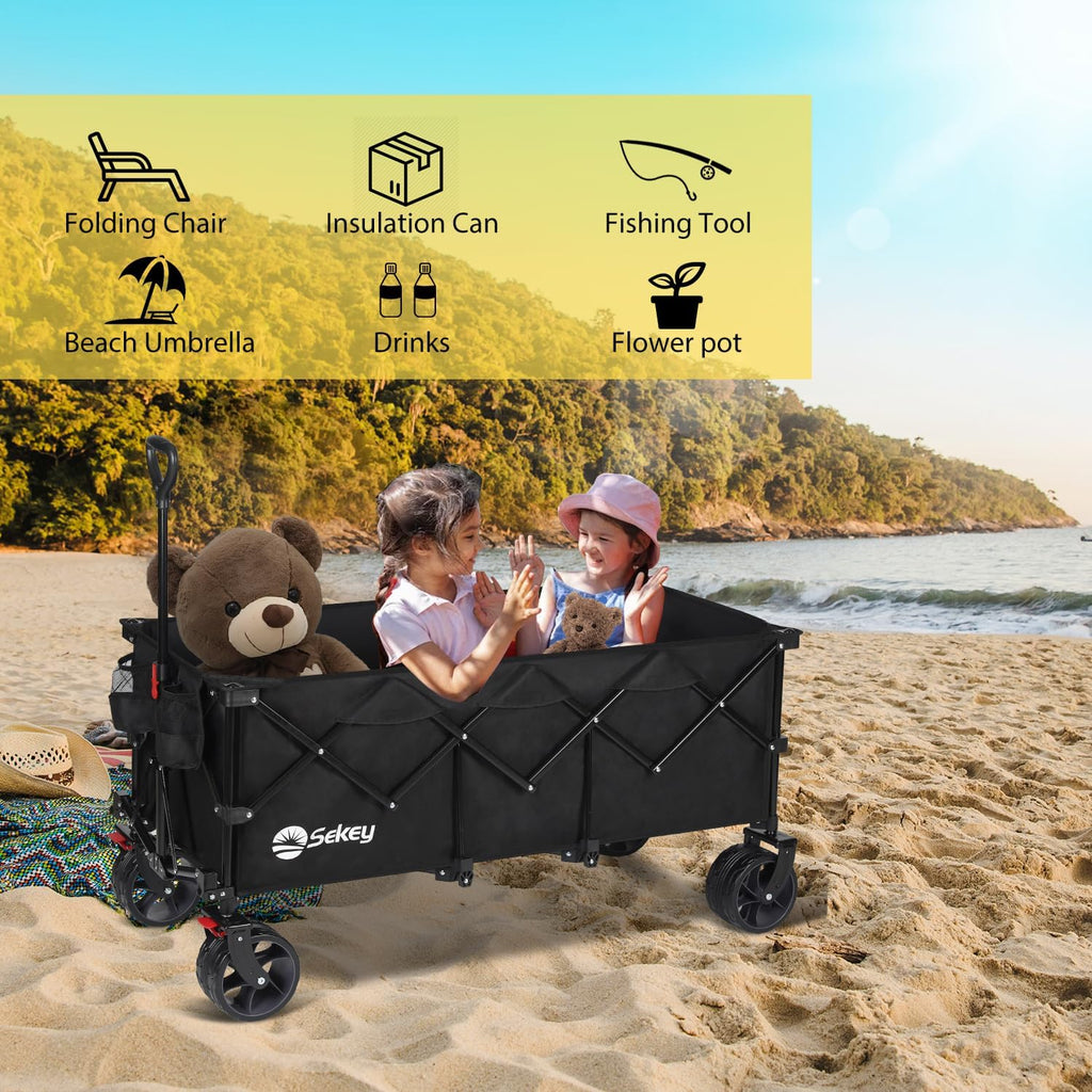 300L Extended Collapsible Wagon, 660 lb Capacity Z8711