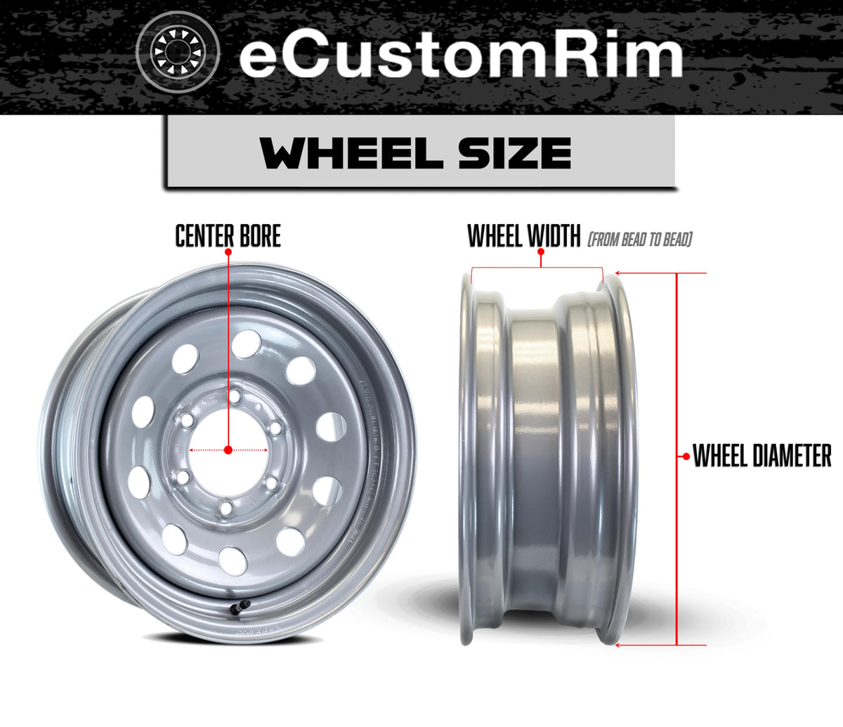 White 5 Lug Trailer Tire Rim Assembly E8053