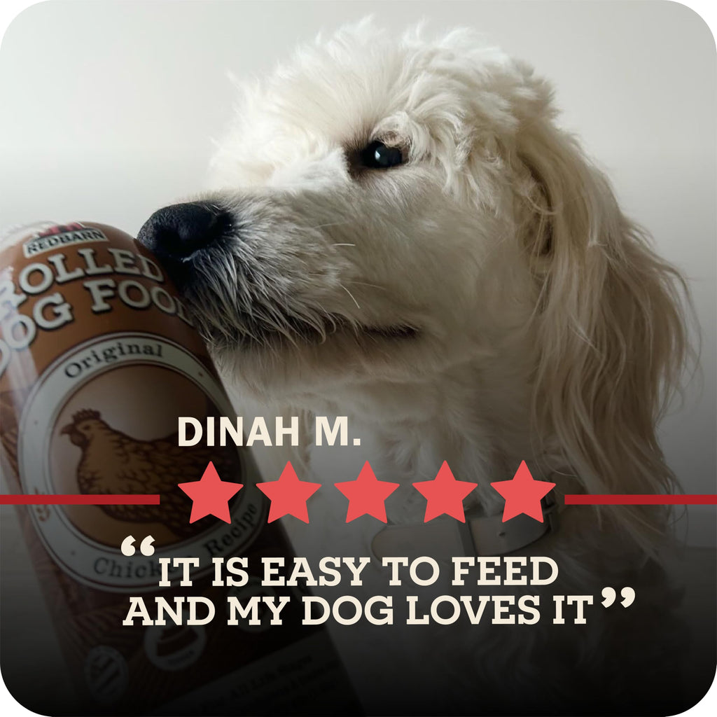 Semi-Moist Rolled Dog Food Beef Recipe 4lb 8 Rolls A4004