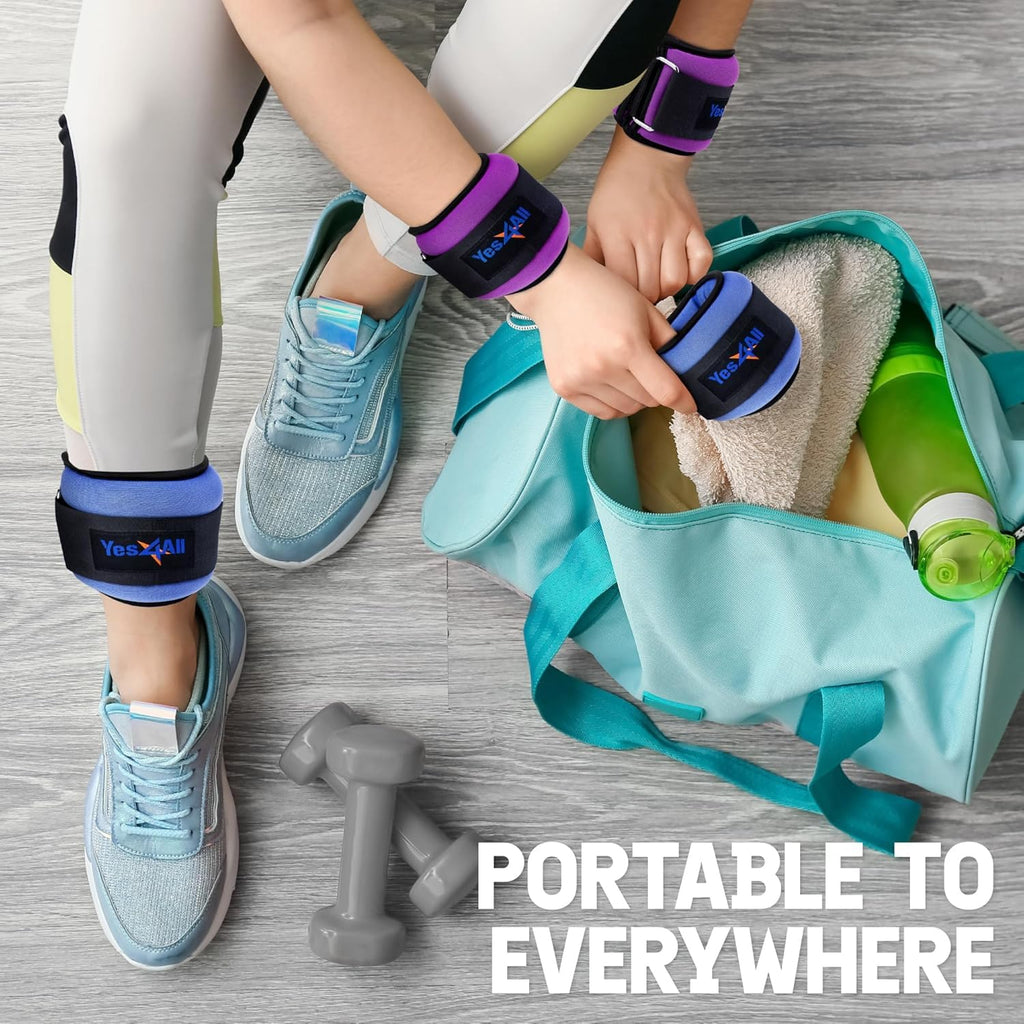Adjustable Strap Wrist & Ankle Weights Pair M4729