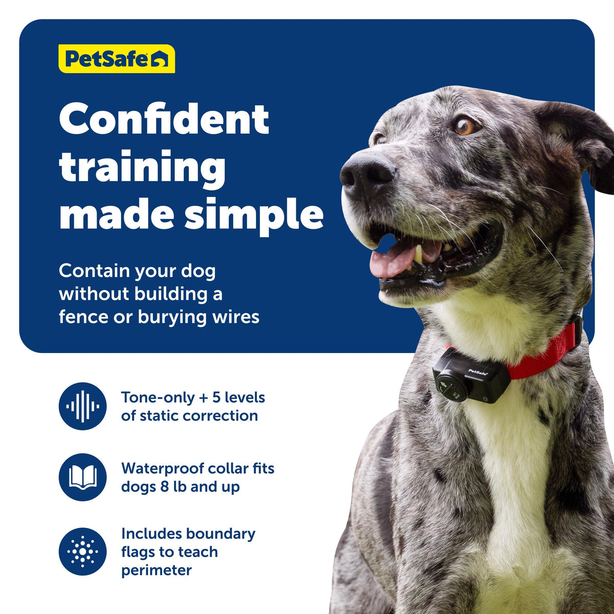 Wireless Pet Containment System, 2 Dogs, Up to 1/2 Acre A328224