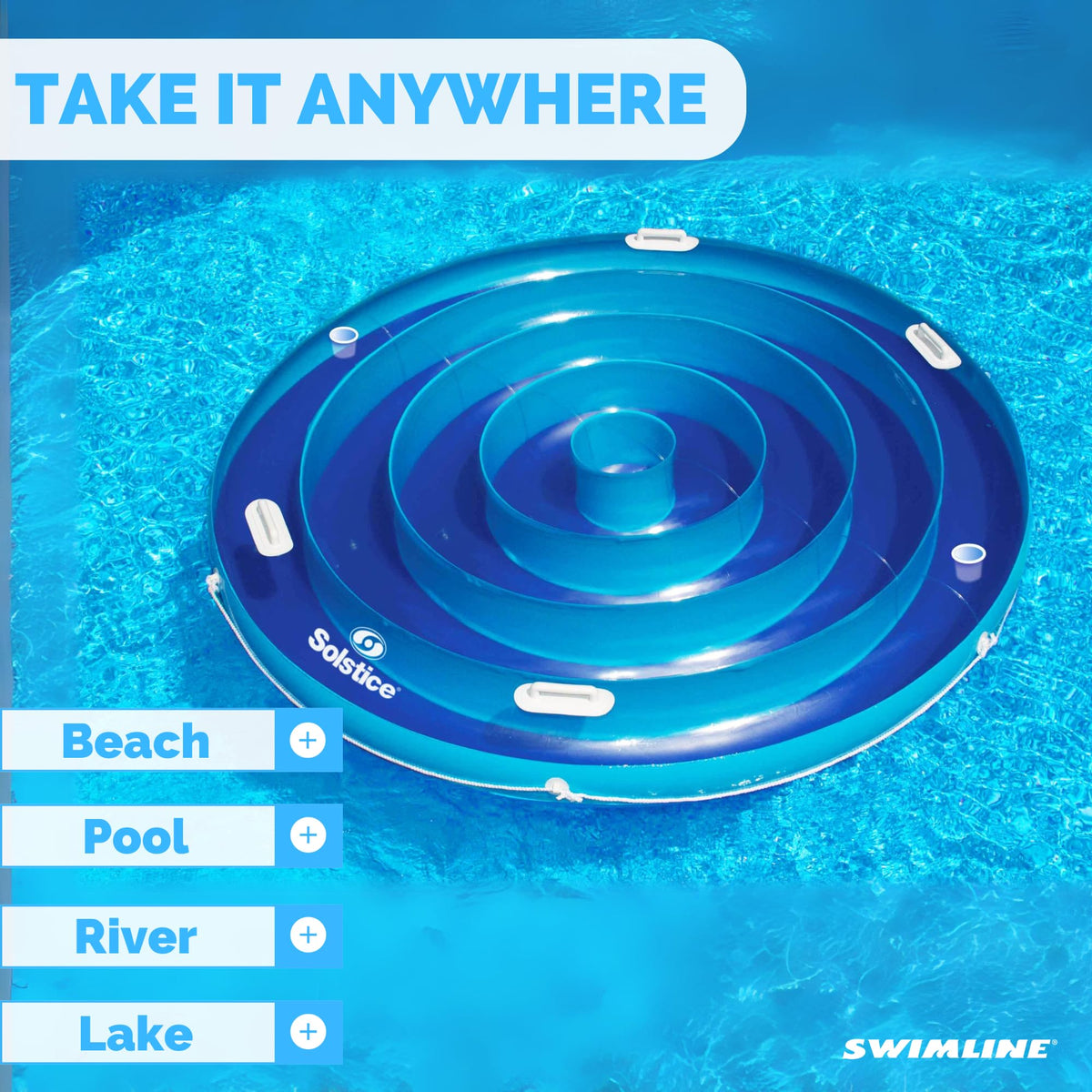 Inflatable Pool Lounger Raft J14586