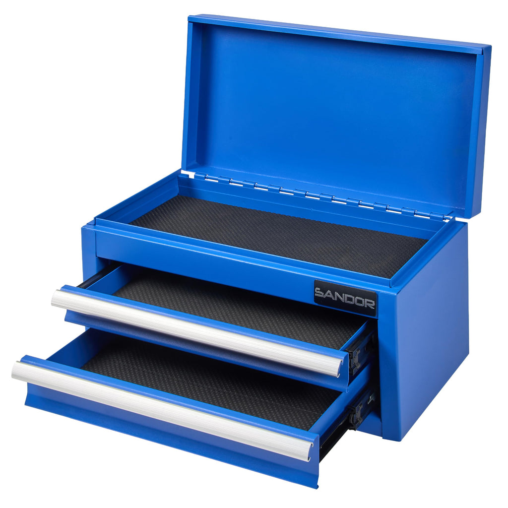 Blue Metal Tool Chest with 2 Drawers P83475