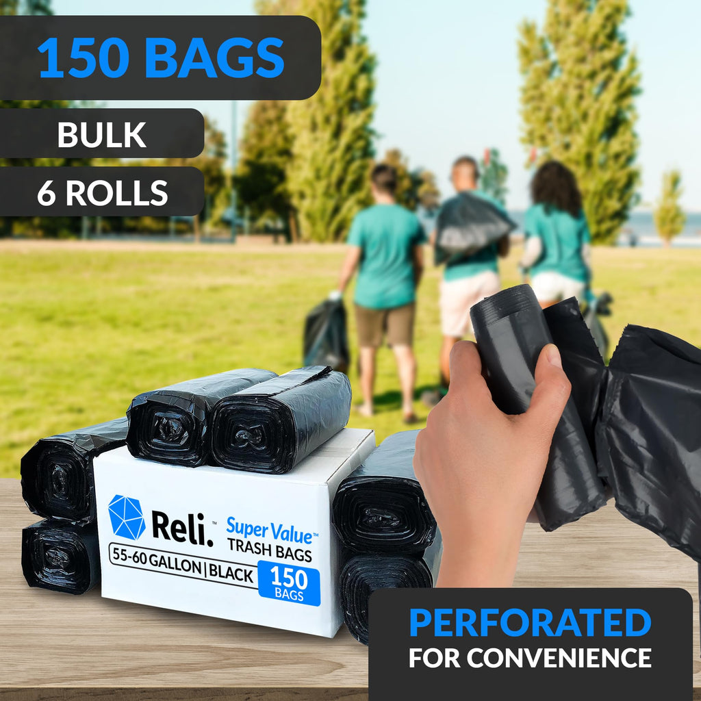55-60 Gallon Heavy Duty Trash Bags J40450