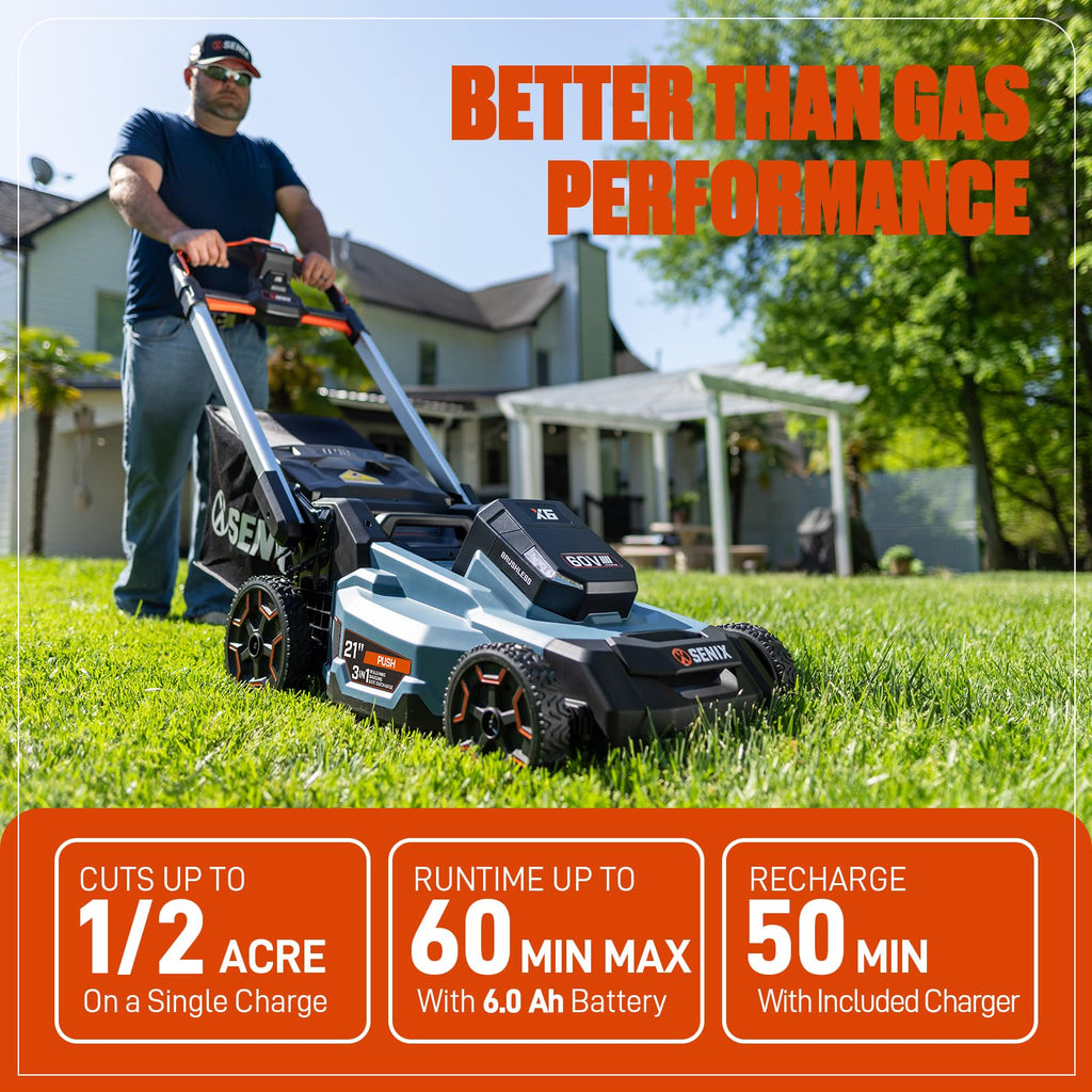 60 Volt Max 21-Inch Cordless Push Lawn Mower C401439