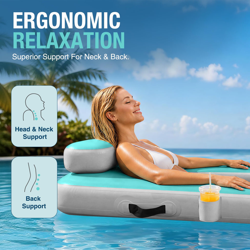 Inflatable Floating Chair with Cup Holder V8339