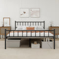 Black Full Size Metal Platform Bed Frame T896078