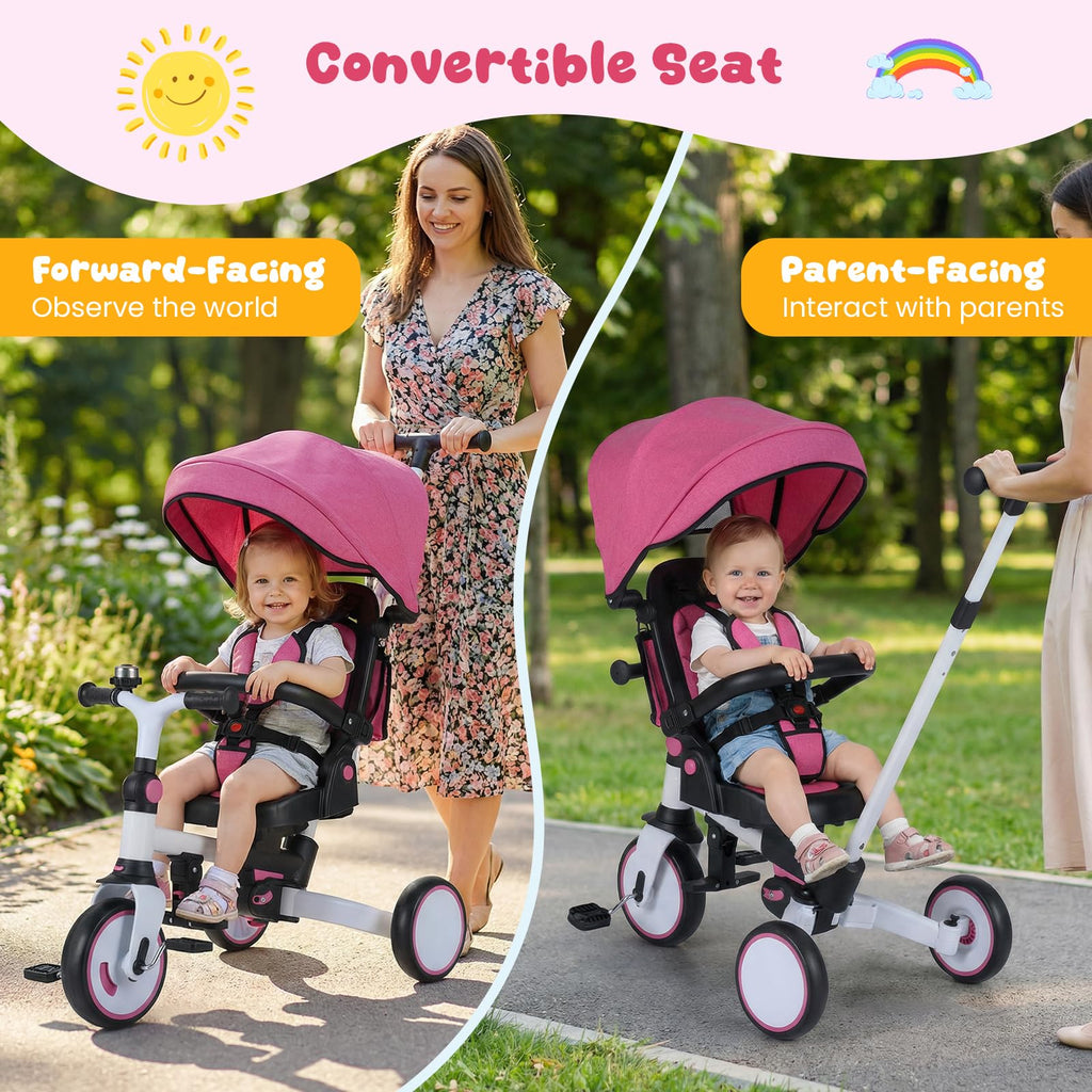 Kids 8-in-1 Folding Tricycle F16046