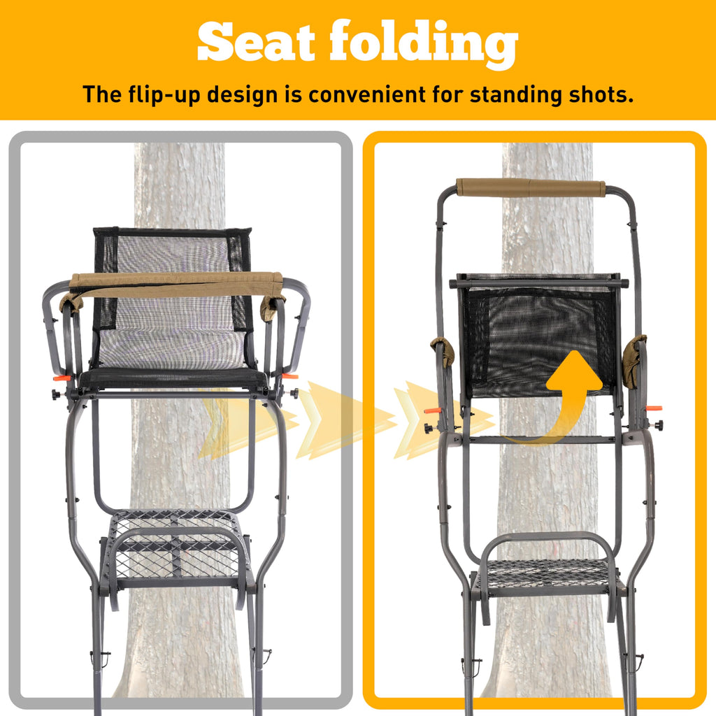 Ladder Tree Stand with Mesh Seat N835