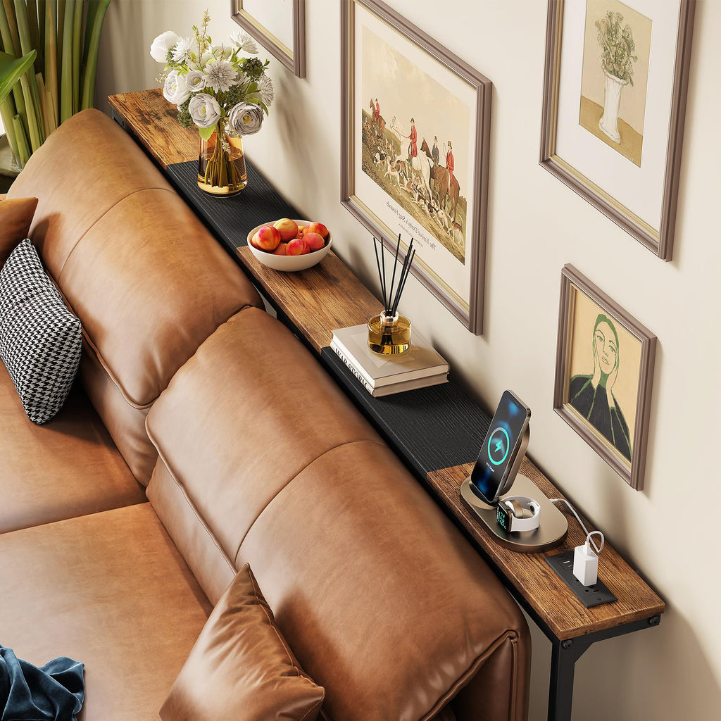 Narrow Console Table with Power Outlet S386
