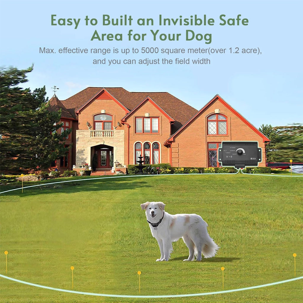 Wireless Dog Fence 1.2 Acre Waterproof Collar C6180