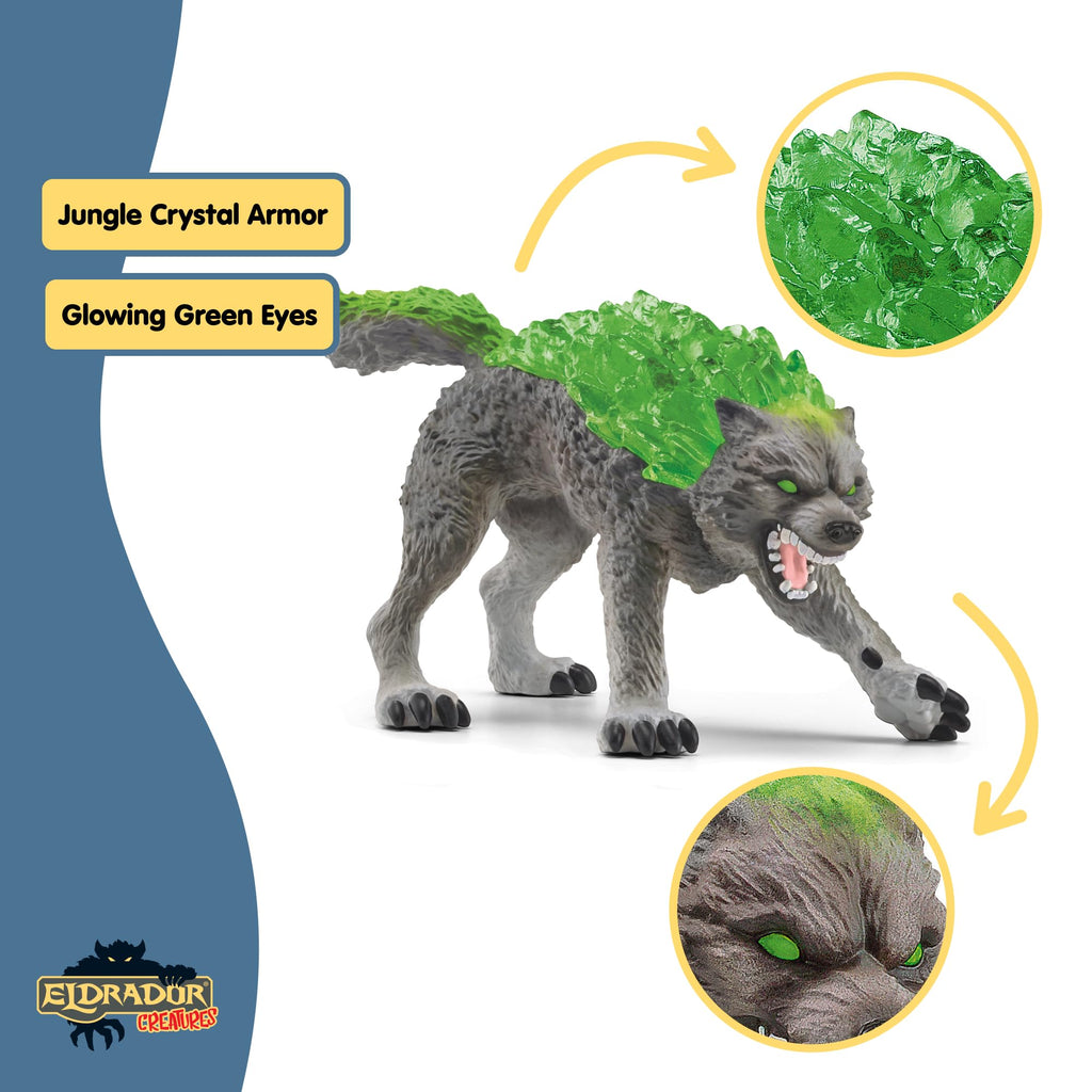 6" Stone Wolf Figurine Fantasy Animal Figure D398099
