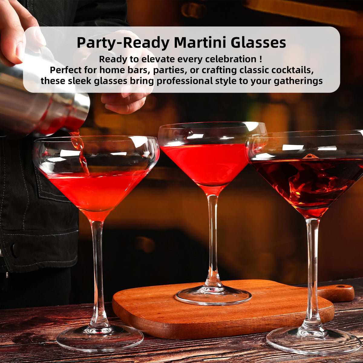 12Oz Martini Glasses Set of 6 J957