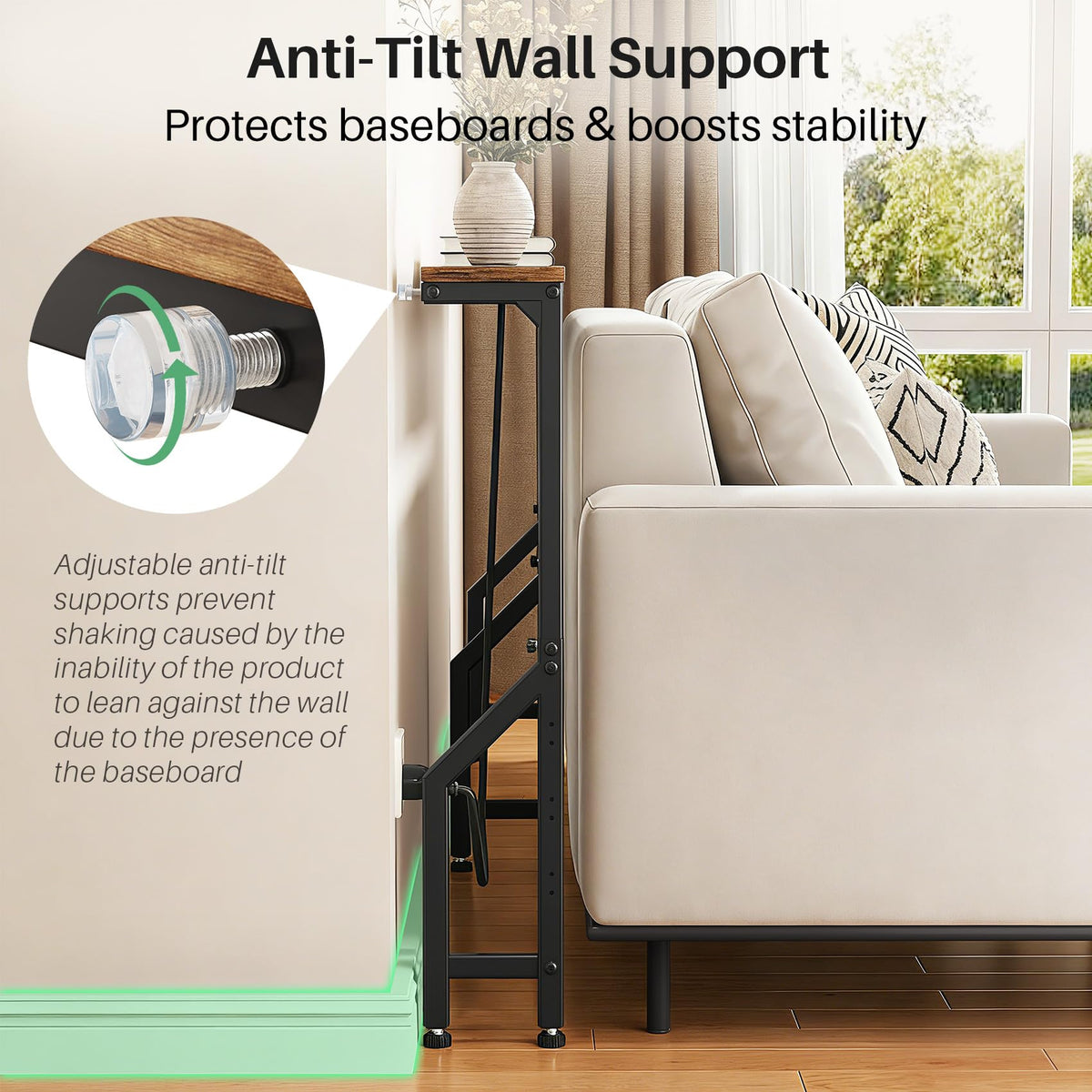 Narrow Console Table with Power Outlet S386