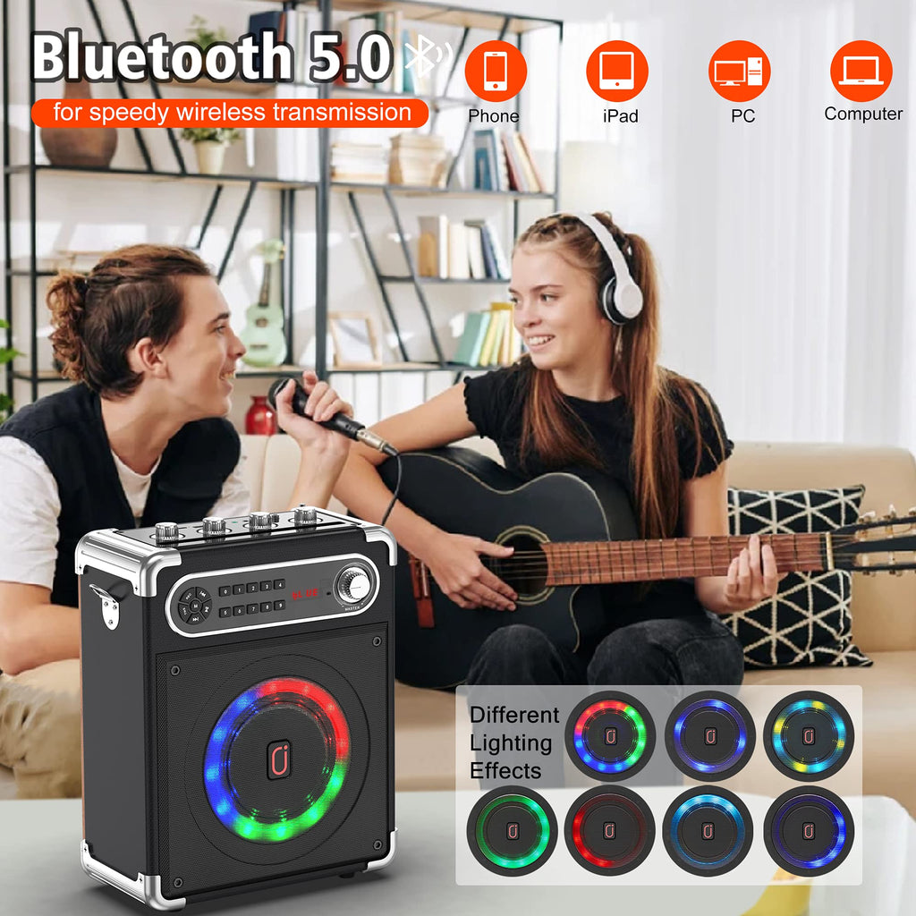 Bluetooth Speaker with Two Wireless Microphones T897827